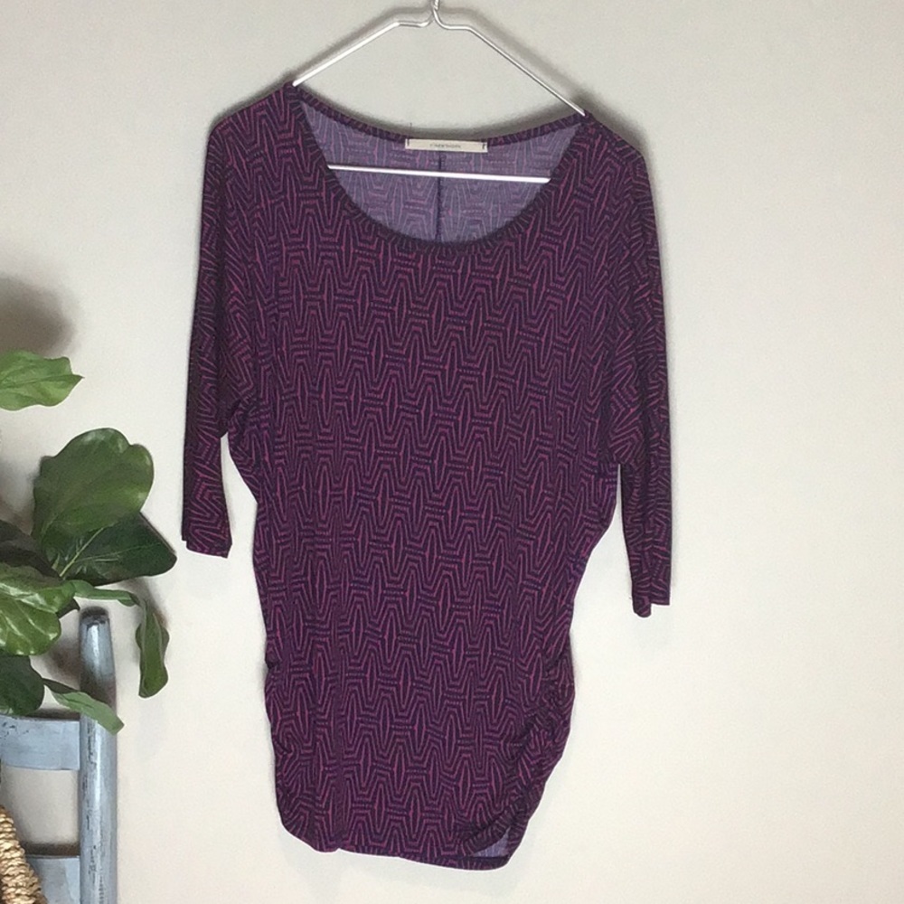 41 Hawthorn > Purple Cinched Blouse Medium